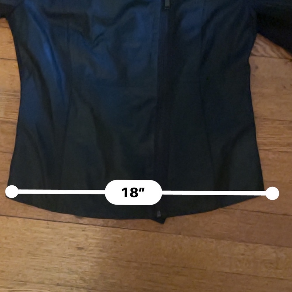 T Tahari Black Leather Angelina Z Double Zip Collar Moto Jacket Medium - Picture 5 of 16